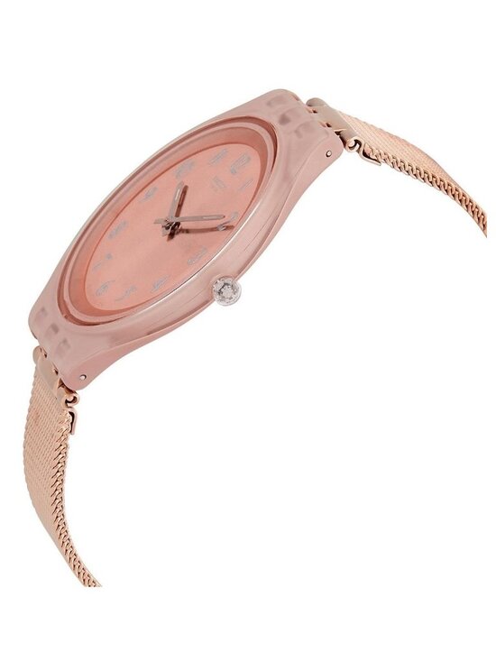 NWT Swatch Skinchic Quartz Pink Dial Ladies Watch